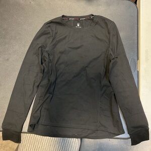 Spyder Black Performance Long Sleeve Shirt